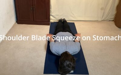 Shoulder Blade Squeeze on Stomach