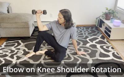 Elbow on Knee Shoulder Rotations